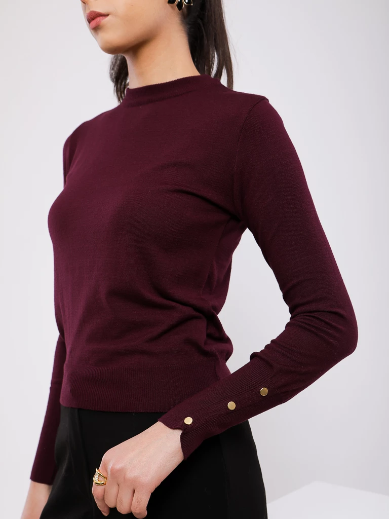 PULL RAS DU COU MANCHES LONGUES