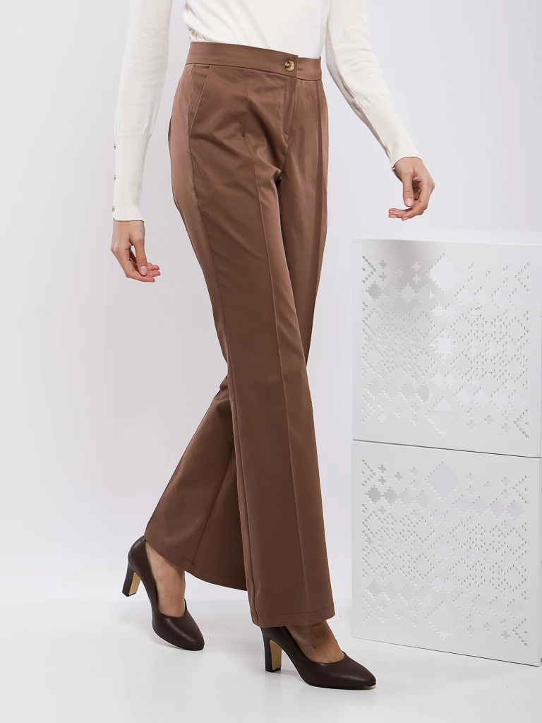PANTALON EVASE A TAILLE HAUTE