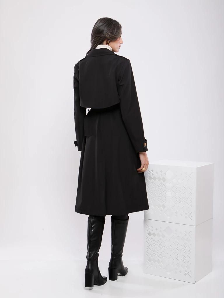 TRENCH-COAT LONG CEINTURÉ