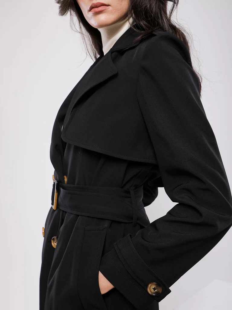 TRENCH-COAT LONG CEINTURÉ
