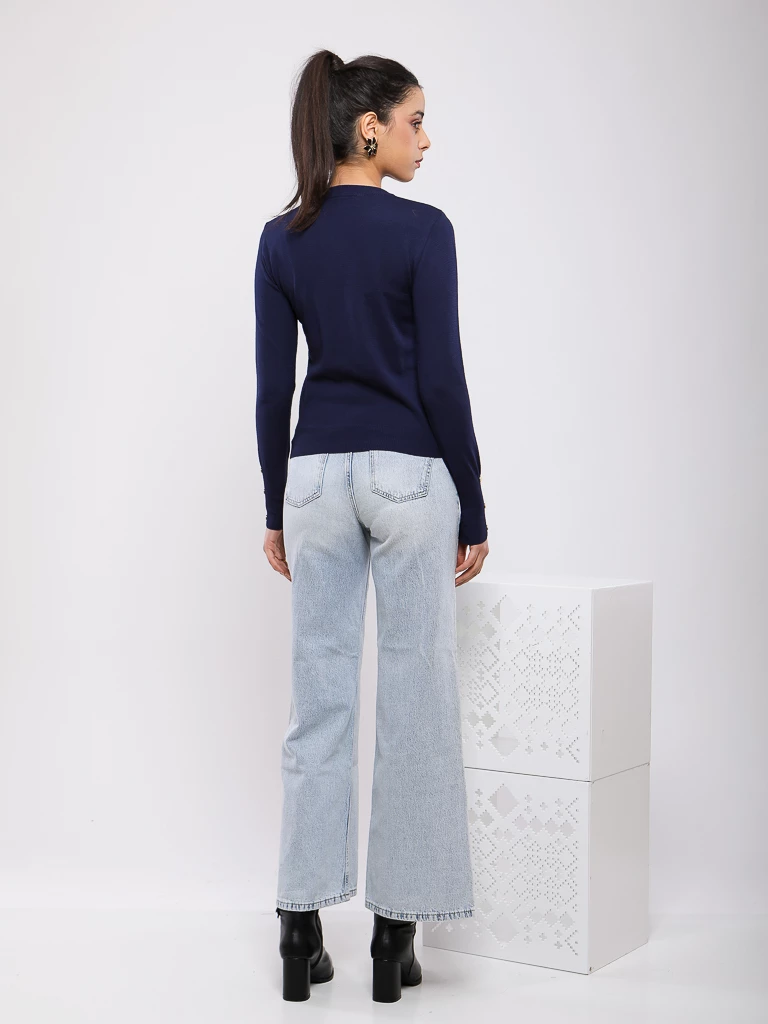 PULL RAS DU COU MANCHES LONGUES