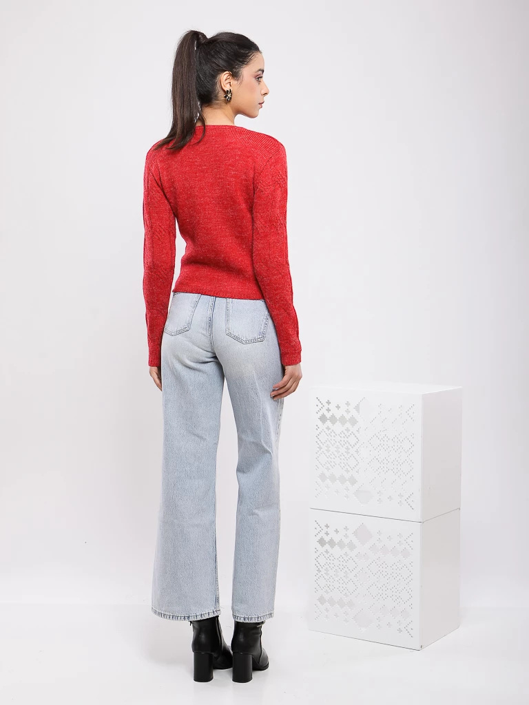 PULL EN MAILLE MANCHES LONGUES