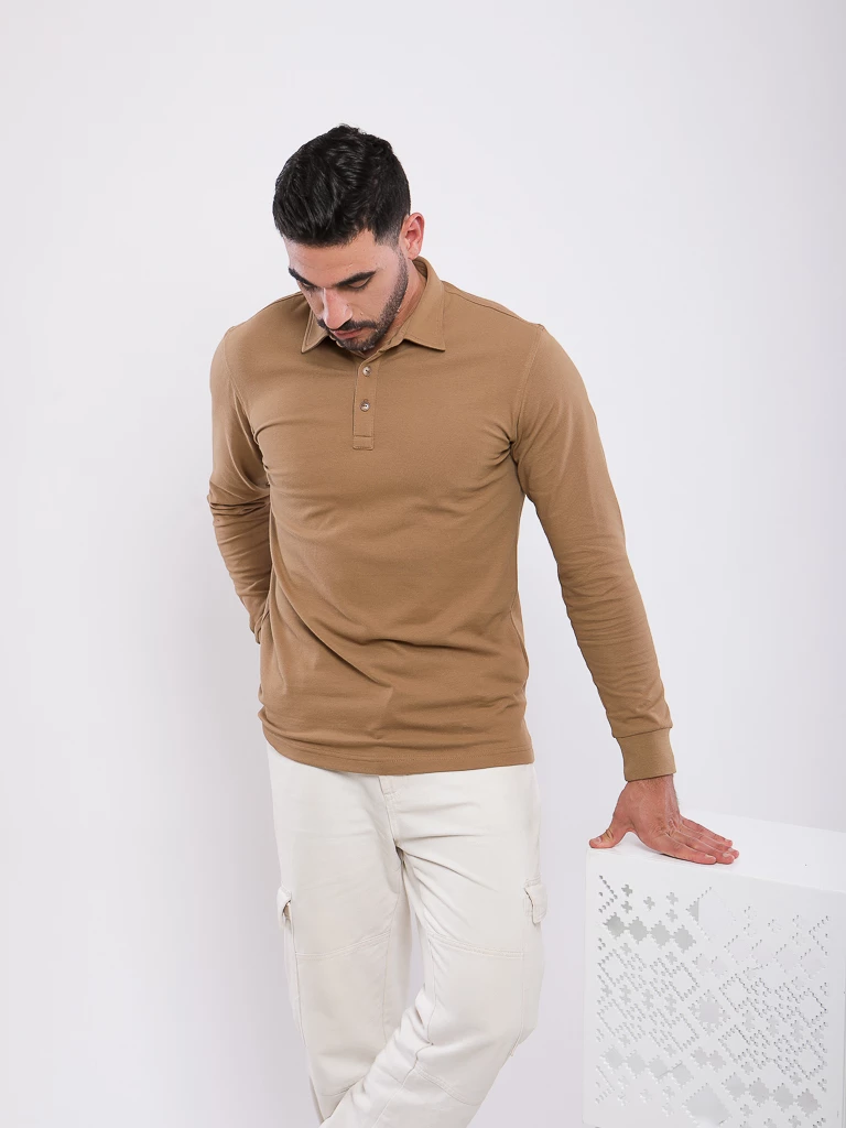 POLO MANCHES LONGUES COL CLASSIQUE