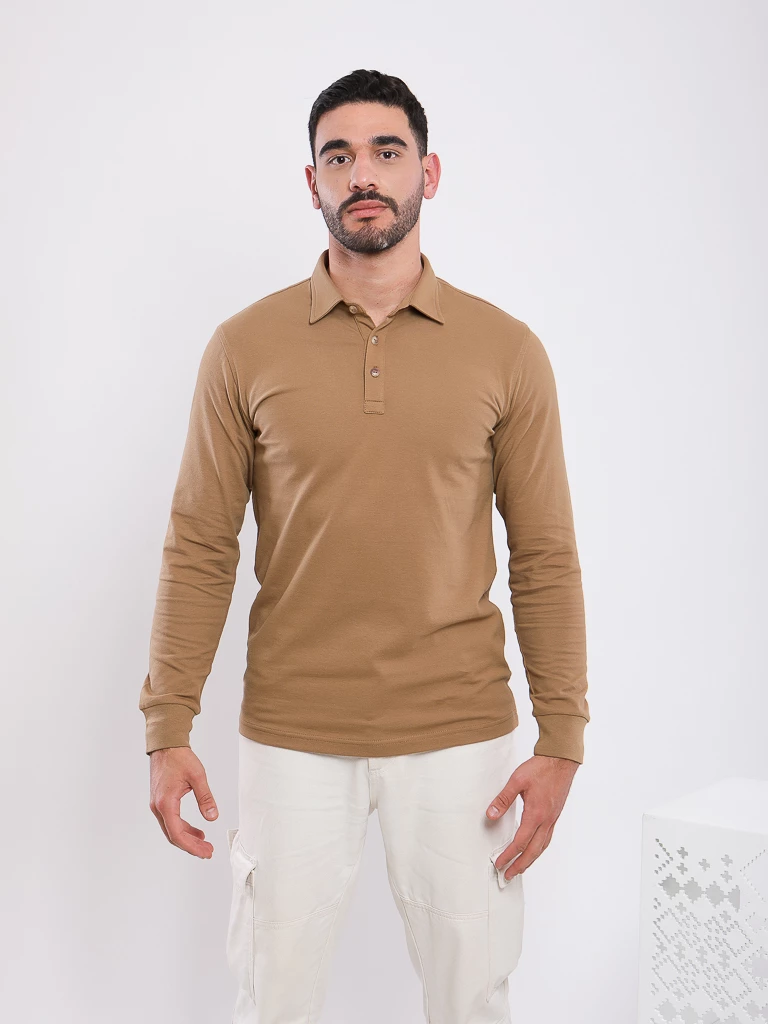 POLO MANCHES LONGUES COL CLASSIQUE