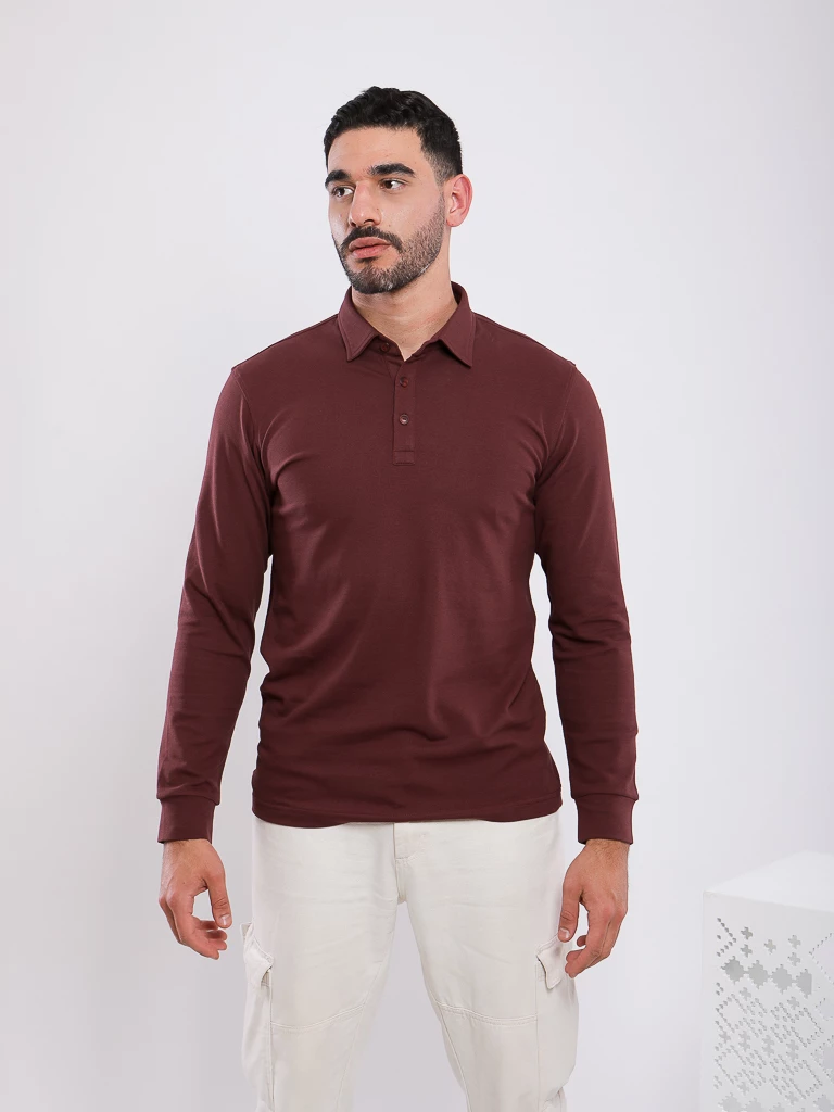 POLO MANCHES LONGUES COL CLASSIQUE