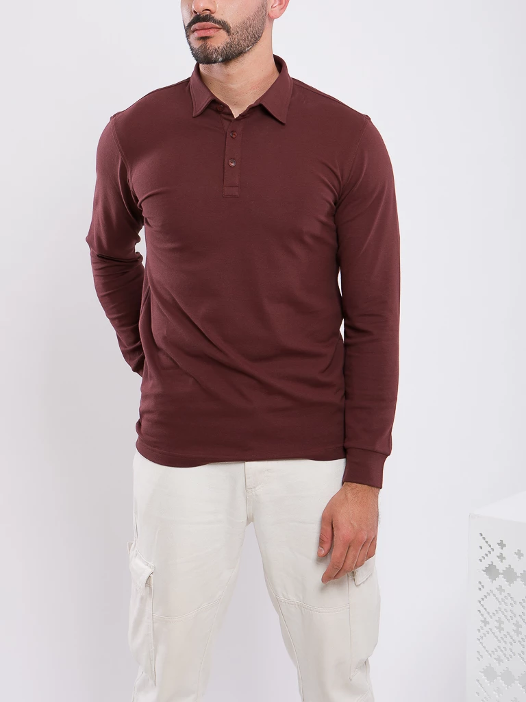 POLO MANCHES LONGUES COL CLASSIQUE
