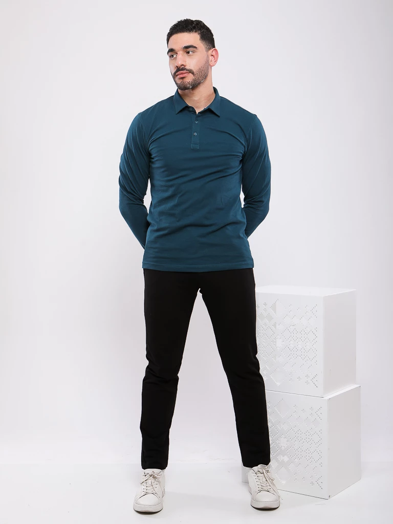 POLO MANCHES LONGUES COL CLASSIQUE