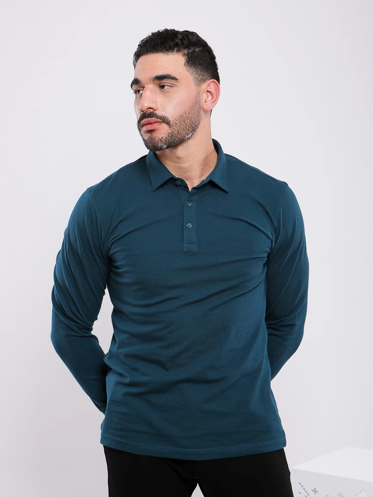 POLO MANCHES LONGUES COL CLASSIQUE