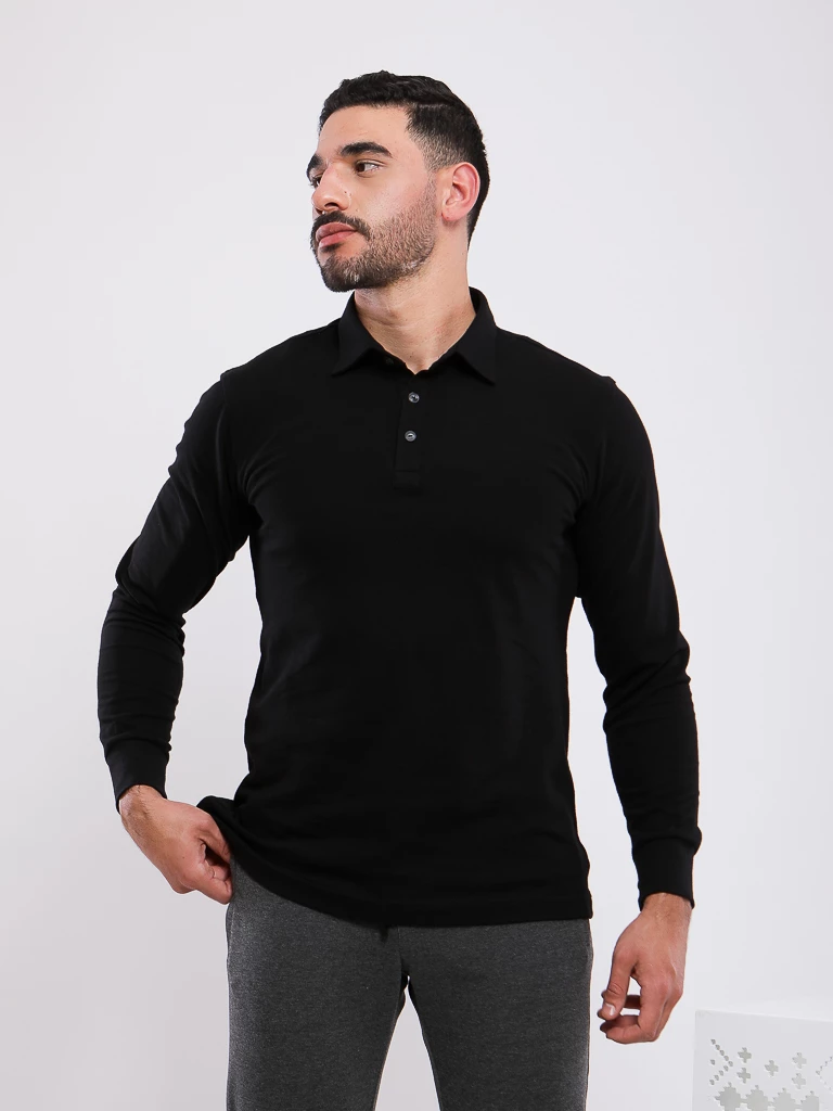 POLO MANCHES LONGUES COL CLASSIQUE