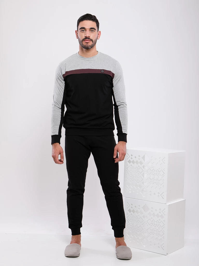 PYJAMA HAUT CONTRASTE