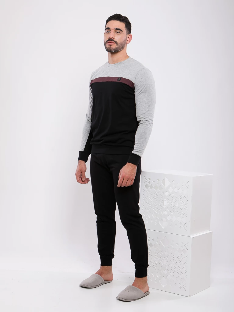 PYJAMA HAUT CONTRASTE