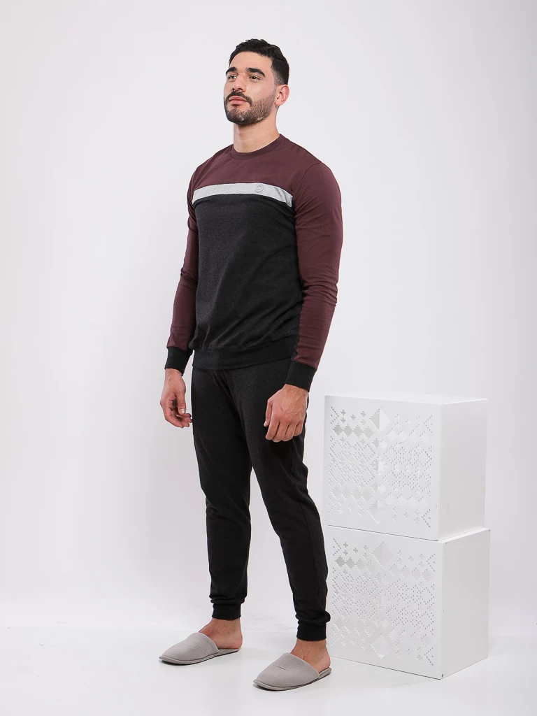 PYJAMA HAUT CONTRASTE