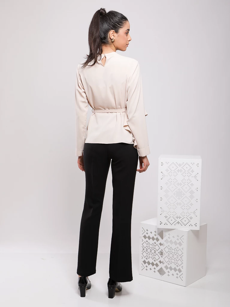 PANTALON DE TAILLEUR DROIT TAILLE HAUTE