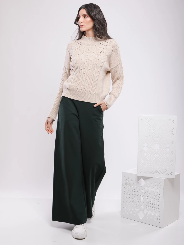 PANTALON LARGE TAILLE ELASTIQUE