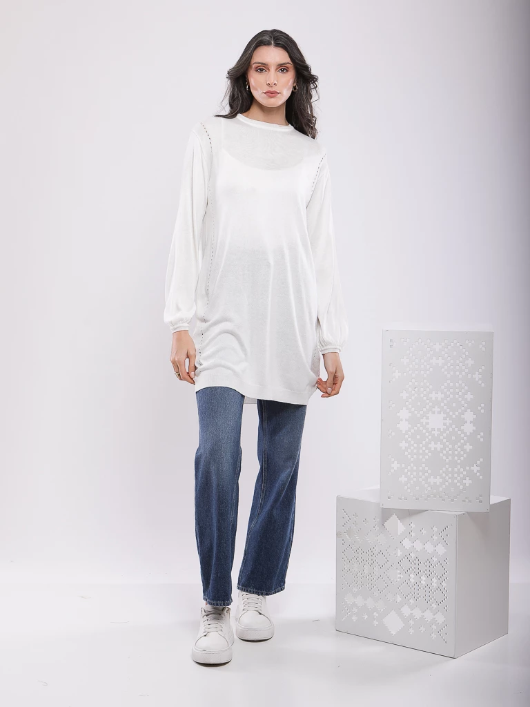 PULL VISCOSE COUPE DÉCONTRACTÉE