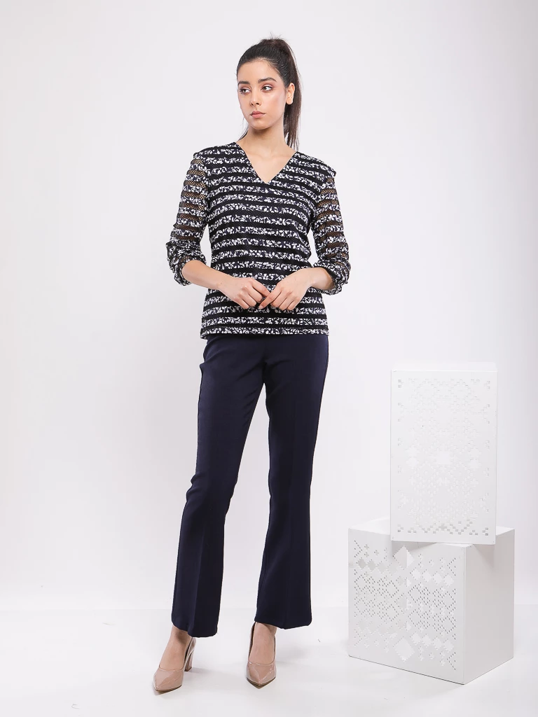 PANTALON DE TAILLEUR DROIT TAILLE HAUTE