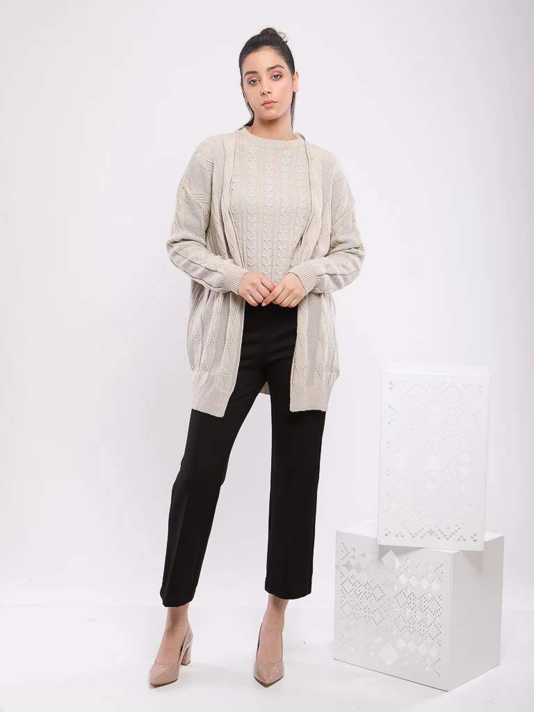 GILET TORSADÉ EN MAILLE LUREX