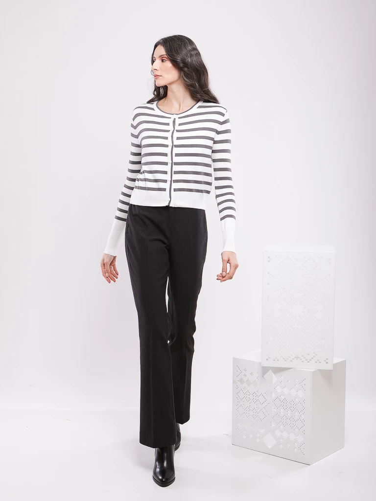 PANTALON EVASE TAILLE HAUTE