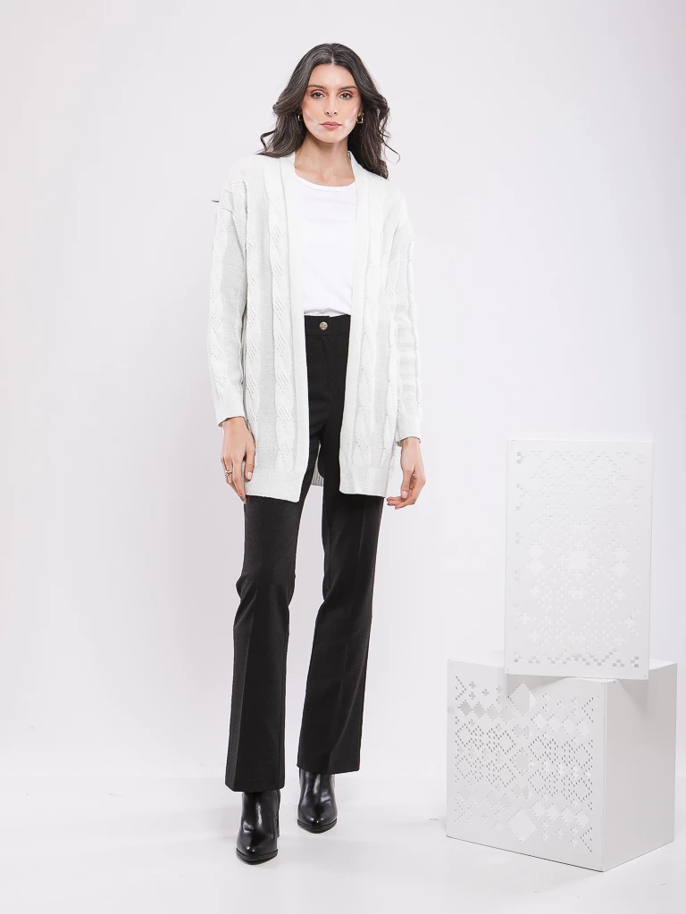 GILET TORSADÉ EN MAILLE LUREX