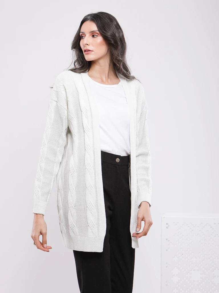 GILET TORSADÉ EN MAILLE LUREX