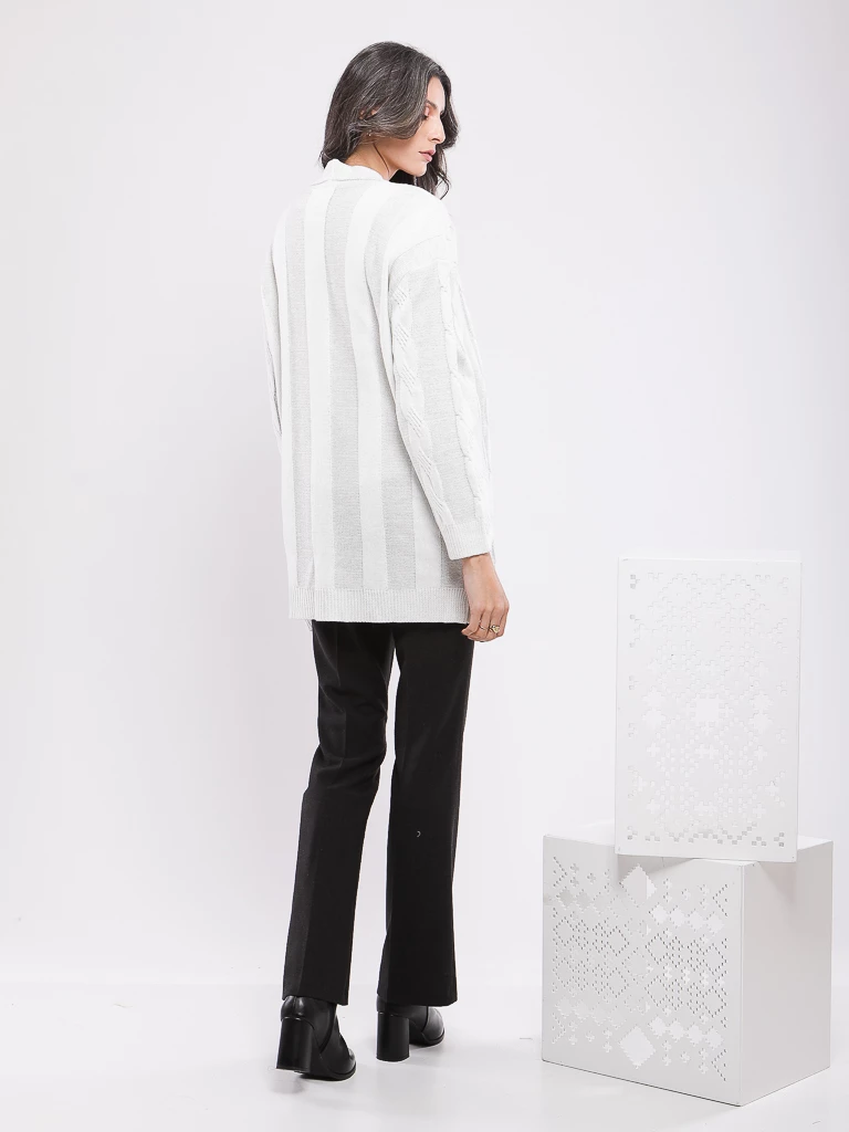 GILET TORSADÉ EN MAILLE LUREX