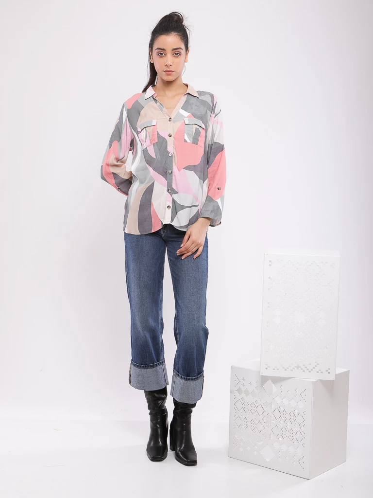 CHEMISE MULTICO COUPE FLUIDE