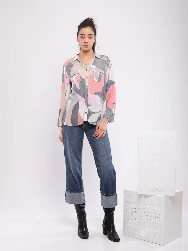 CHEMISE MULTICO COUPE FLUIDE