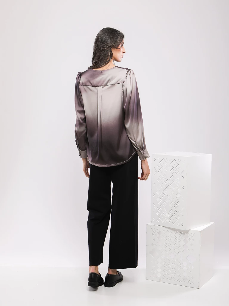 CHEMISE ELEGANTE A NŒUD LAVALLIERE