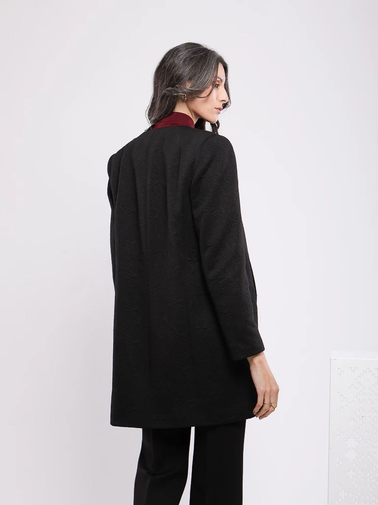 VESTE LONGUE DROITE ET FLUIDE