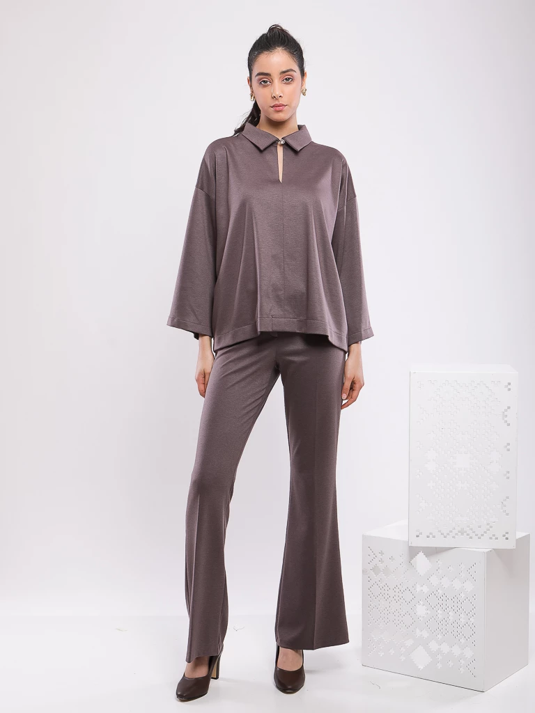 PANTALON MI HAUTE, PATTE D'ELEPHANT