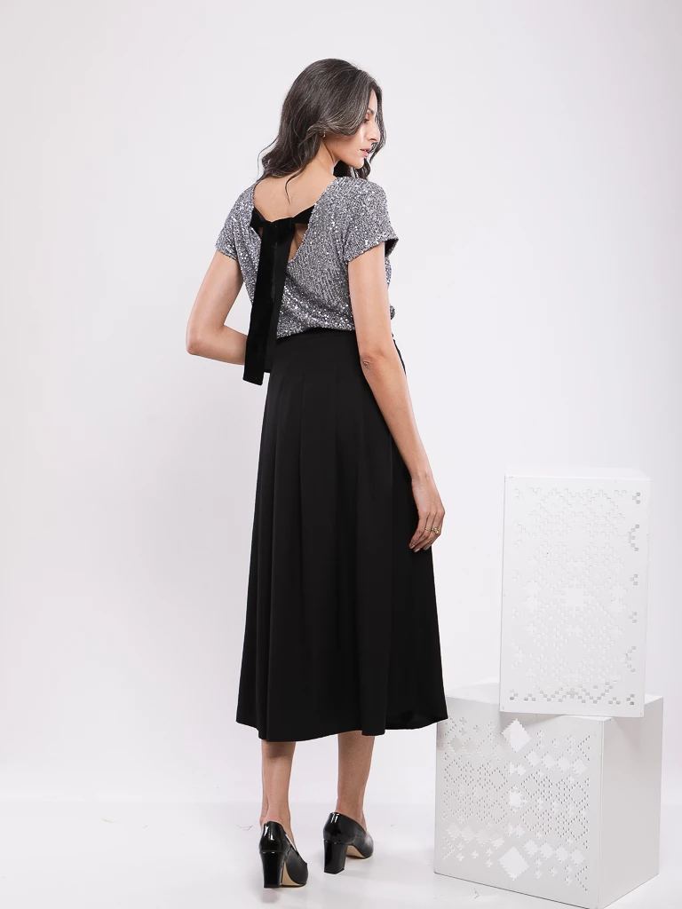 JUPE LONGUE FLUIDE A TAILLE ELASTIQUE