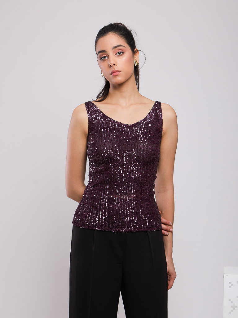 DEBARDEUR A PAILLETTES