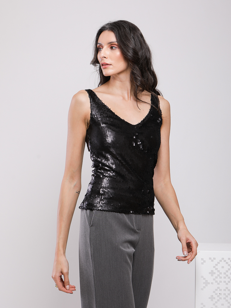 DEBARDEUR A PAILLETTES