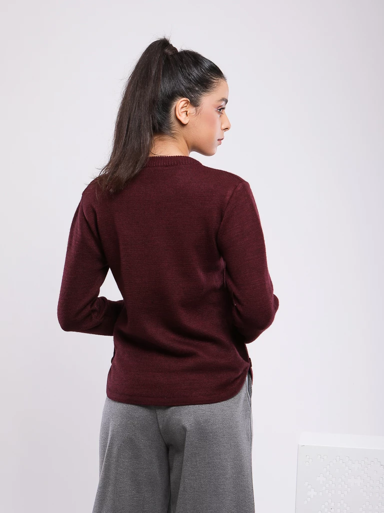 PULL EN MAILLE MANCHES LONGUES