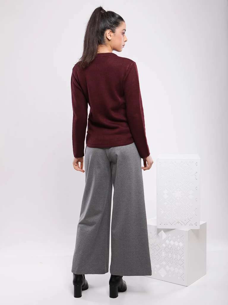 PULL EN MAILLE MANCHES LONGUES