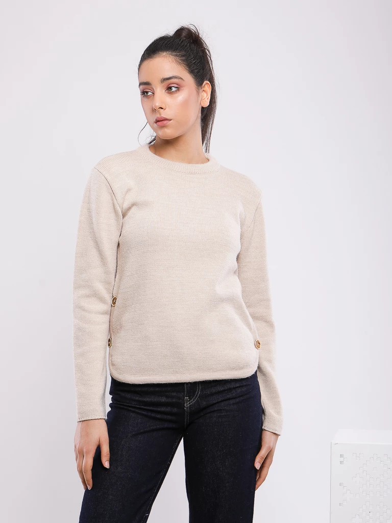 PULL EN MAILLE MANCHES LONGUES
