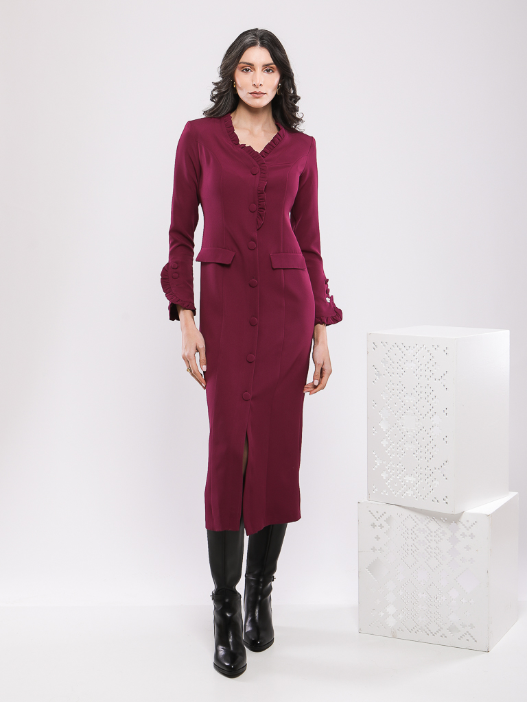 ROBE LONGUE A BOUTONS