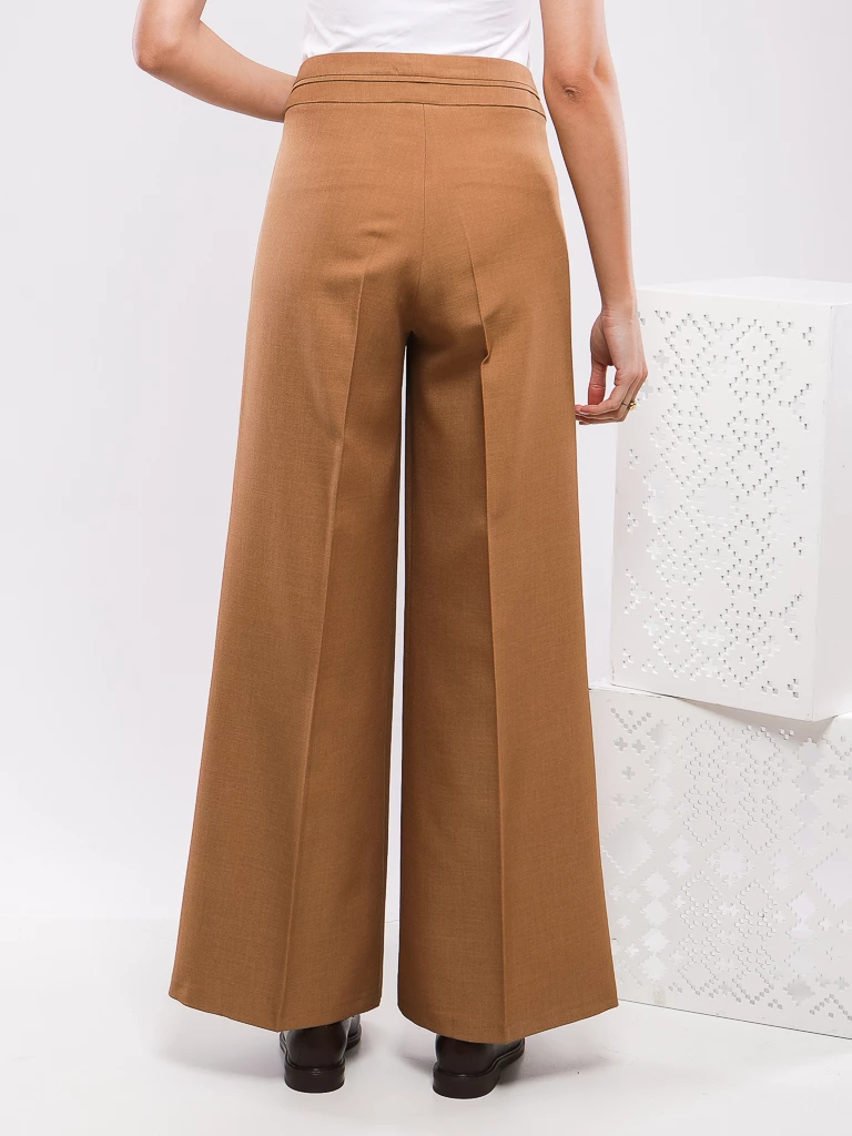 PANTALON TAILLEUR TAILLE HAUTE À PINCES