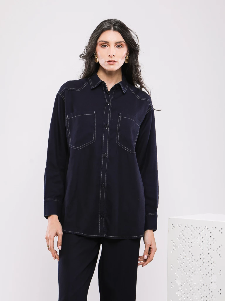 CHEMISE MANCHES LONGUES STYLE WESTERN