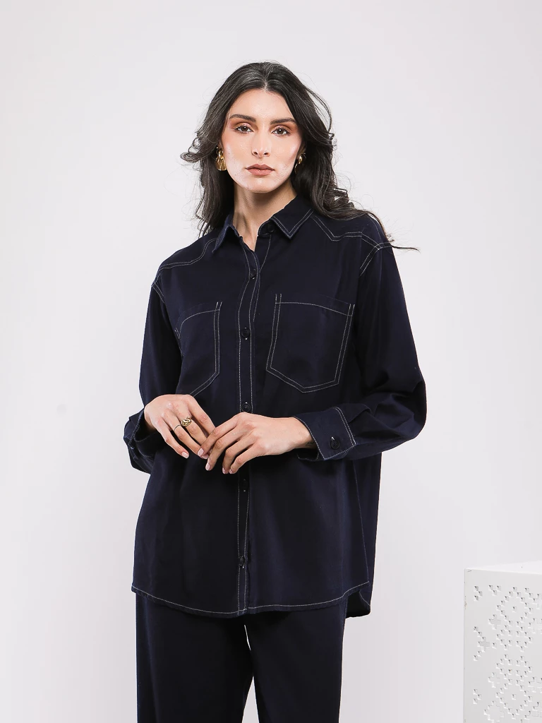 CHEMISE MANCHES LONGUES STYLE WESTERN