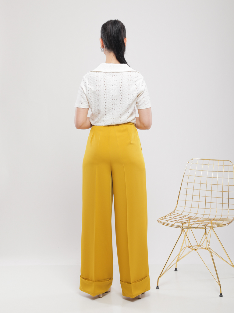 PANTALON CULOTTE A FINITION REVERS