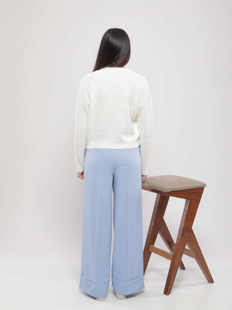 PANTALON CULOTTE A FINITION REVERS