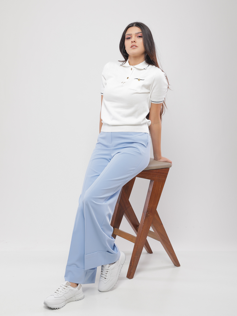 PANTALON CULOTTE A FINITION REVERS