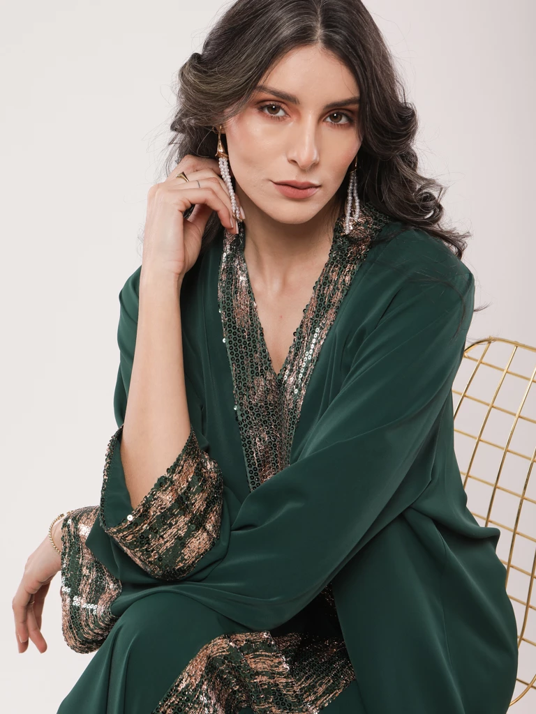 ROBE JEBBA A FINITIONS SCINTILLANTES