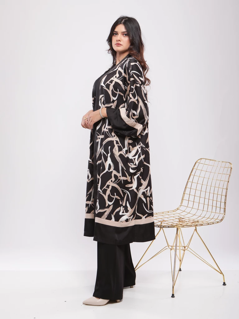 KIMONO MI-LONGUE SATINE