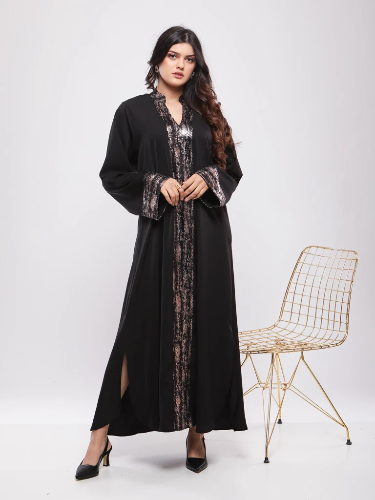 ROBE JEBBA A FINITIONS SCINTILLANTES