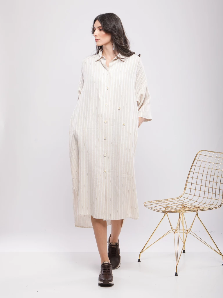 ROBE CHEMISE OVERSIZE RAYÉE