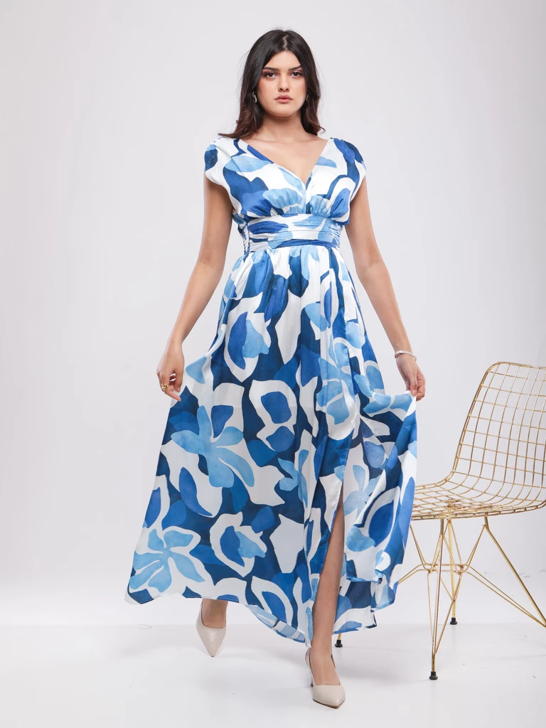 ROBE À IMPRIMÉ FLORAL AQUARELLE