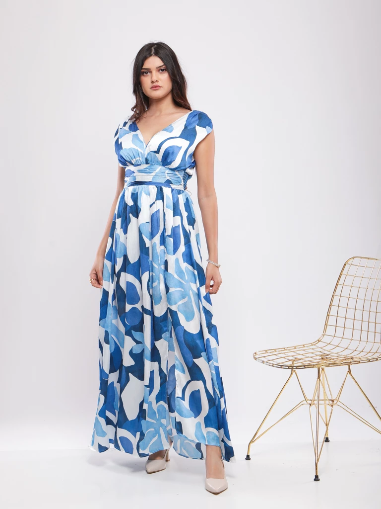 ROBE À IMPRIMÉ FLORAL AQUARELLE