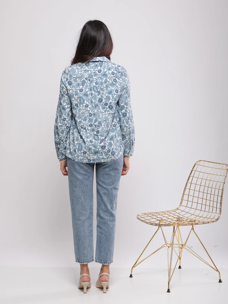 BLOUSE FLUIDE À IMPRIMÉ PAISLEY